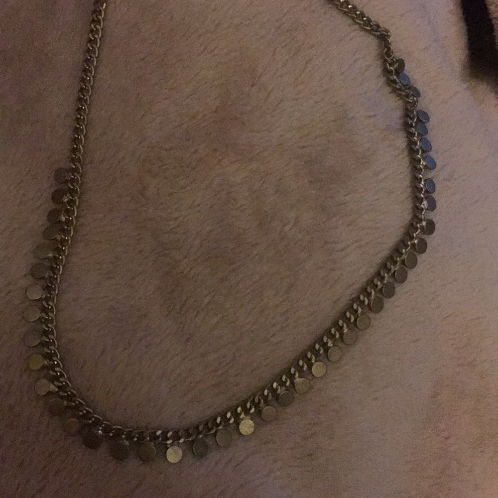 Gold coin necklace